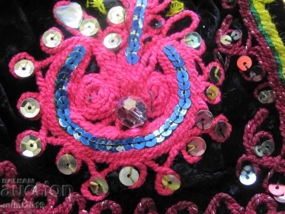 Delivery of 19th century Folk Art Children's Velvet Vest Delivery of 19th century Folk Art Children's Velvet Vest