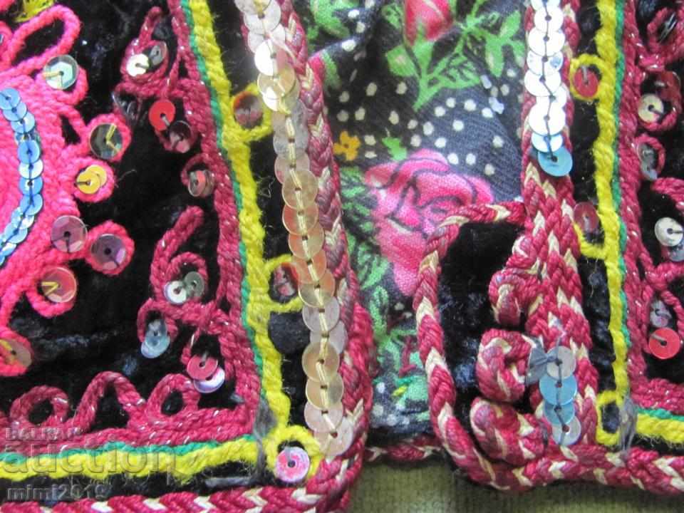 19th century Folk Art Children's Velvet Vest - 5 19th century Folk Art Children's Velvet Vest - 5