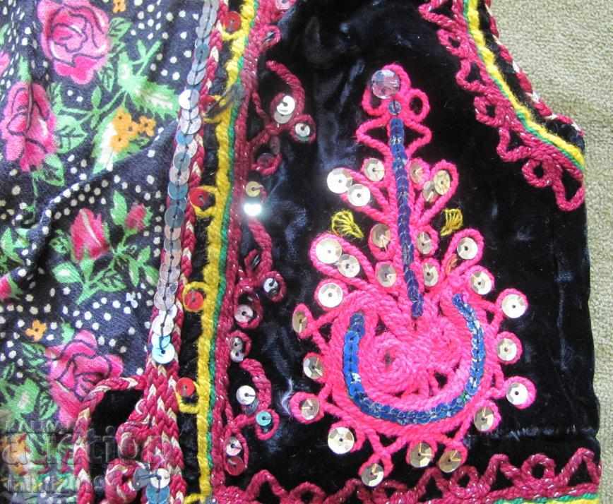 19th century Folk Art Children's Velvet Vest - 7 19th century Folk Art Children's Velvet Vest - 7