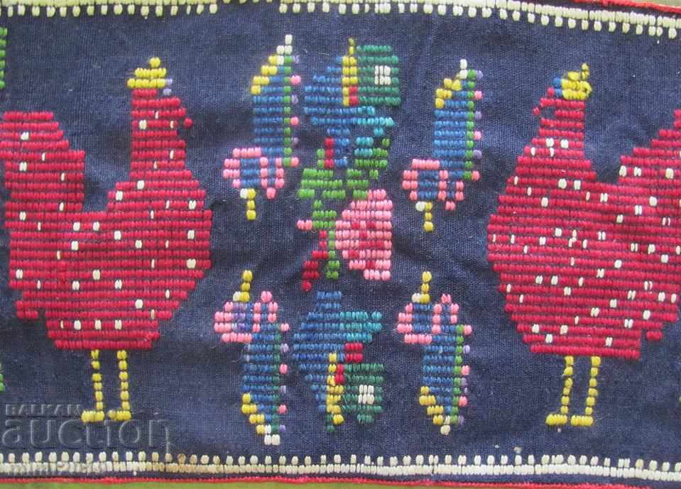 Arta populară din secolul al XIX-lea, pernă din lână țesută și brodat manual - 7 Arta populară din secolul al XIX-lea, pernă din lână țesută și brodat manual - 7