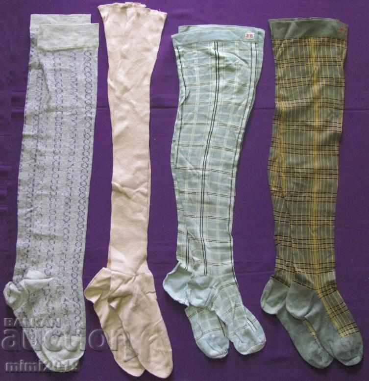 30 Γνήσιες μακριές γυναικείες κάλτσες με μονόγραμμα 4 ζεύγη
