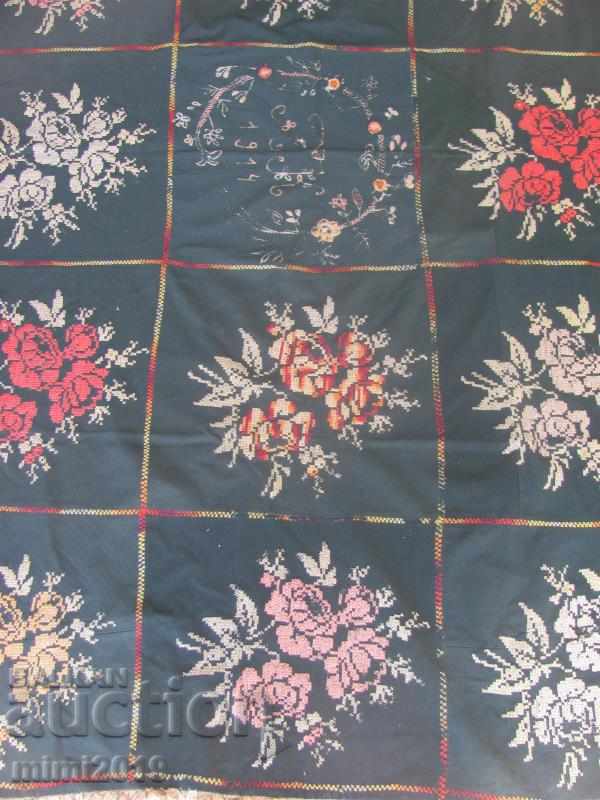 Delivery of 1914 Handmade Monogram Bed Cover Delivery of 1914 Handmade Monogram Bed Cover