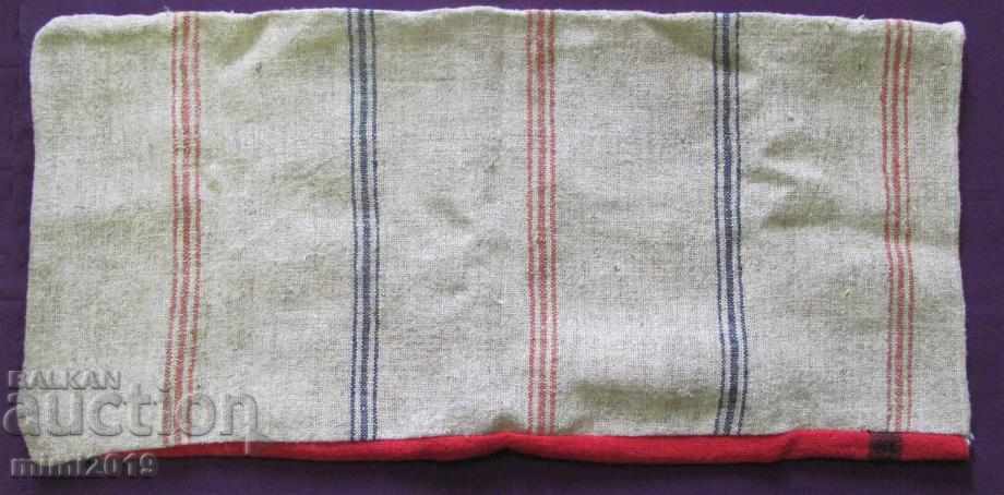 19th Century Folk Art Hand Woven and Embroidered Wool Pillow - 6 19th Century Folk Art Hand Woven and Embroidered Wool Pillow - 6