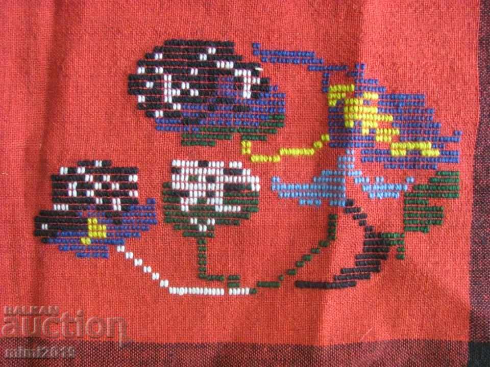 Auction 19th Century Folk Art Hand Woven and Embroidered Wool Pillow Auction 19th Century Folk Art Hand Woven and Embroidered Wool Pillow