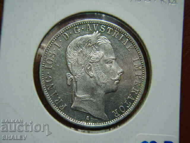 1 Florin 1858 A Austria (1 флорин Австрия) - AU - 7 1 Florin 1858 A Austria (1 флорин Австрия) - AU - 7