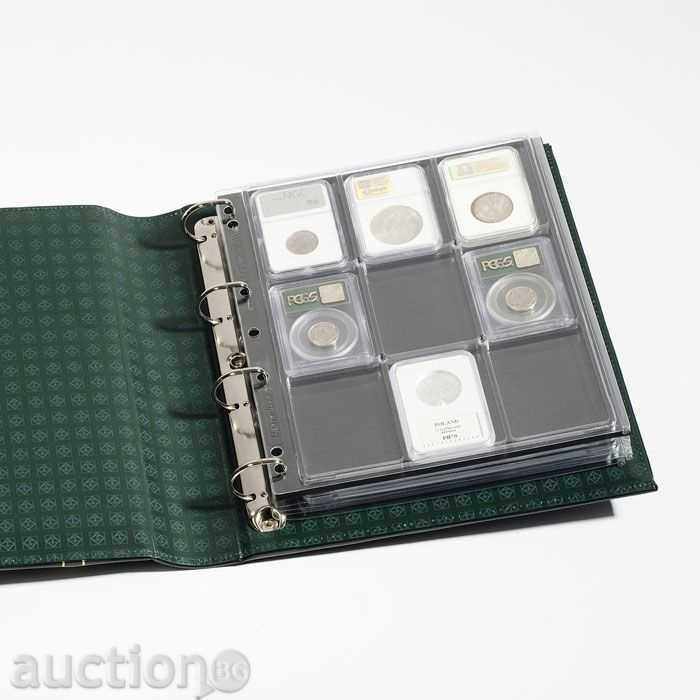 Coin Sheets GRANDE ENCAP (DIN A4) - 2 pcs/pack (699) - 6 Coin Sheets GRANDE ENCAP (DIN A4) - 2 pcs/pack (699) - 6