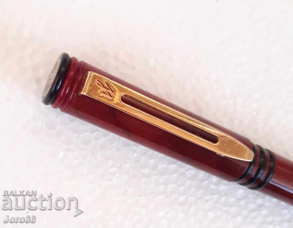 Auction  Old Waterman fountain pen with gilding