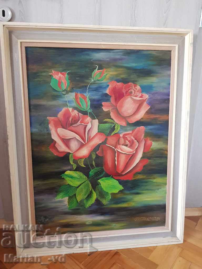 Large oil / canvas painting 1971. - 6 Large oil / canvas painting 1971. - 6