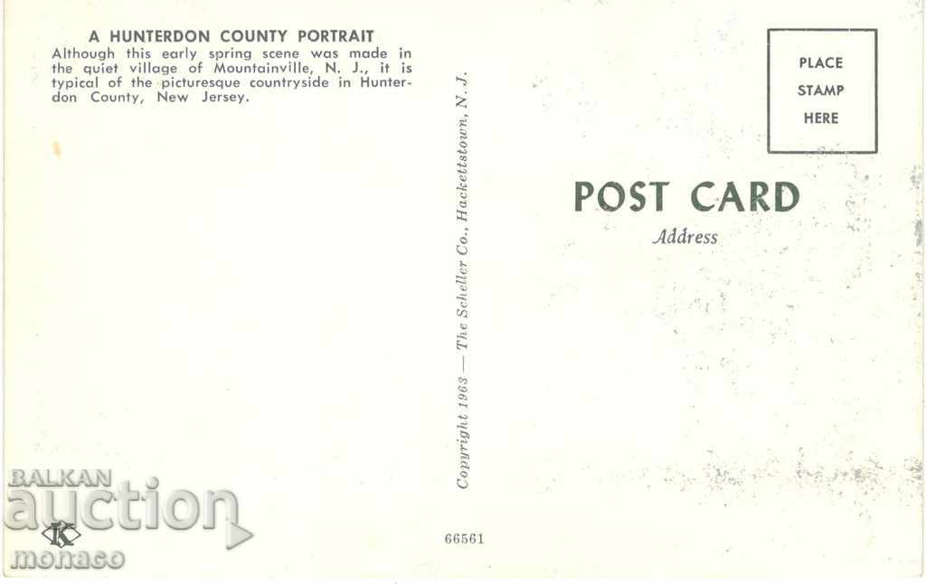 Old postcard - New Jersey, Hunterden with price 0.60 BGN | € 0.31