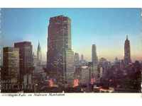 Old postcard - New York, Middle Manhattan