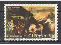 1988. Guyana. 500 de ani de la nașterea lui Tițian, 1488-1576.