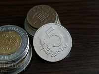Монета - Литва - 5 цента AUNC | 1991г.