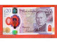 АНГЛИЯ GRЕAND BRITAIN 20 Паунда issue 2024 НОВА UNC ПОЛИМЕР