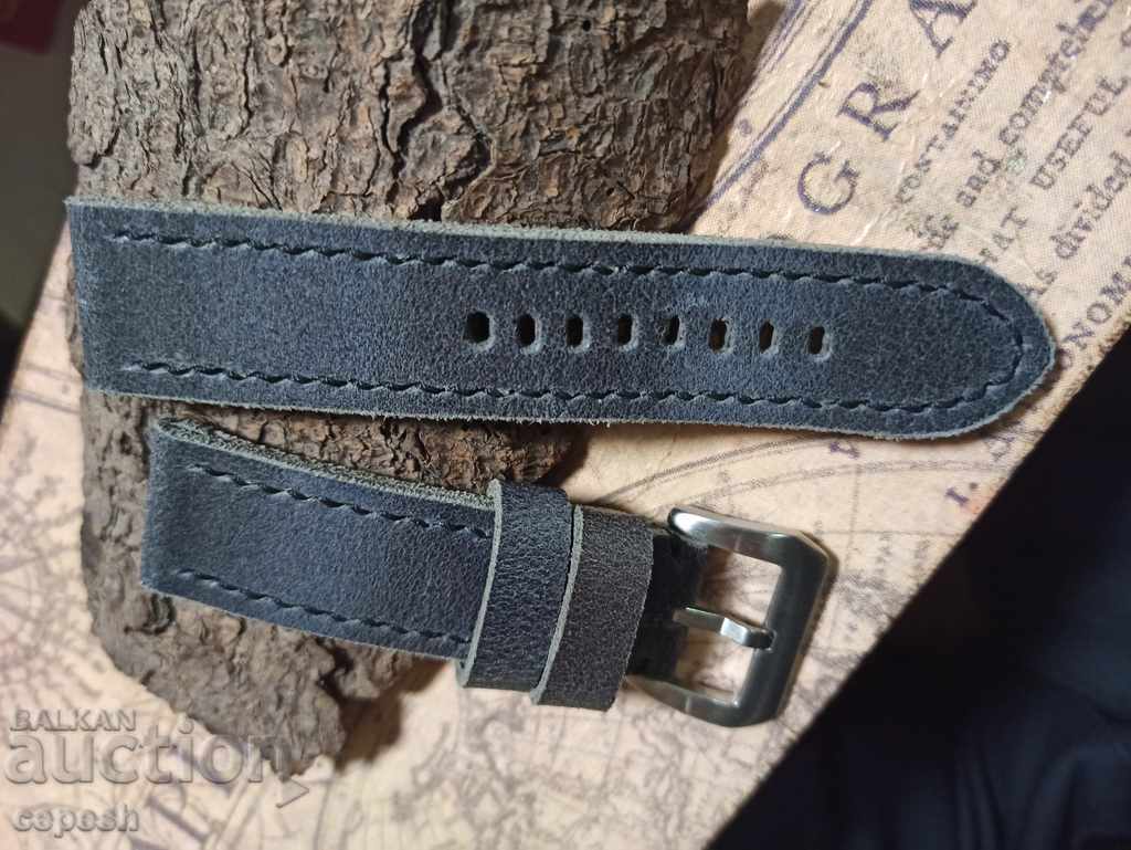 Δημοπρασία Δερμάτινο λουράκι ρολογιού 24mm Γνήσιο δέρμα χειροποίητο 785 Δημοπρασία Δερμάτινο λουράκι ρολογιού 24mm Γνήσιο δέρμα χειροποίητο 785