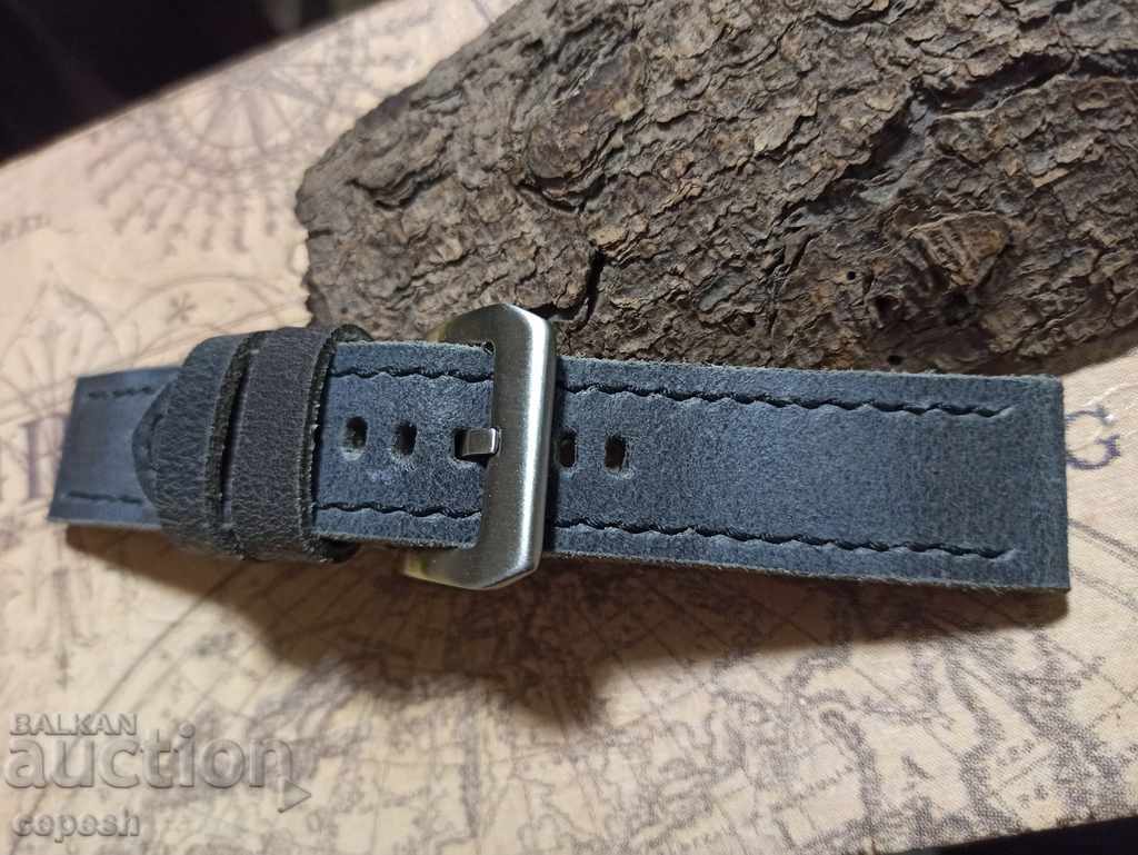 Δερμάτινο λουράκι ρολογιού 24mm Γνήσιο δέρμα χειροποίητο 785 - 5 Δερμάτινο λουράκι ρολογιού 24mm Γνήσιο δέρμα χειροποίητο 785 - 5