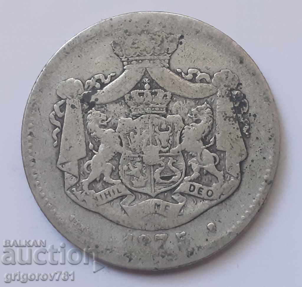 2 lei argint Romania 1875 - moneda de argint #1 cu preț € 10.23 | 20.01 BGN