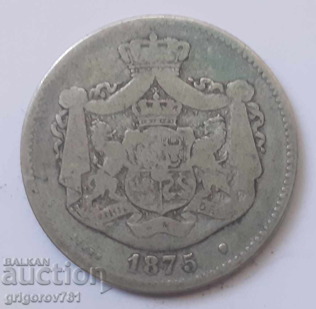 2 lei silver Romania 1875 - silver coin # 2 with price 20.00 BGN | € 10.23 2 lei silver Romania 1875 - silver coin # 2 with price 20.00 BGN | € 10.23