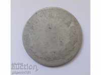2 lei silver Romania 1875 - silver coin # 3