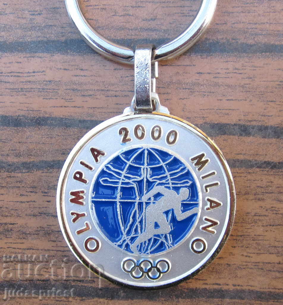 Auction perfect Olympic keychain Milan 2000 Auction perfect Olympic keychain Milan 2000