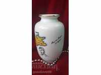 Porcelain vase 24K Gold