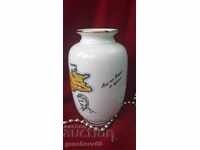 Porcelain vase 24K Gold