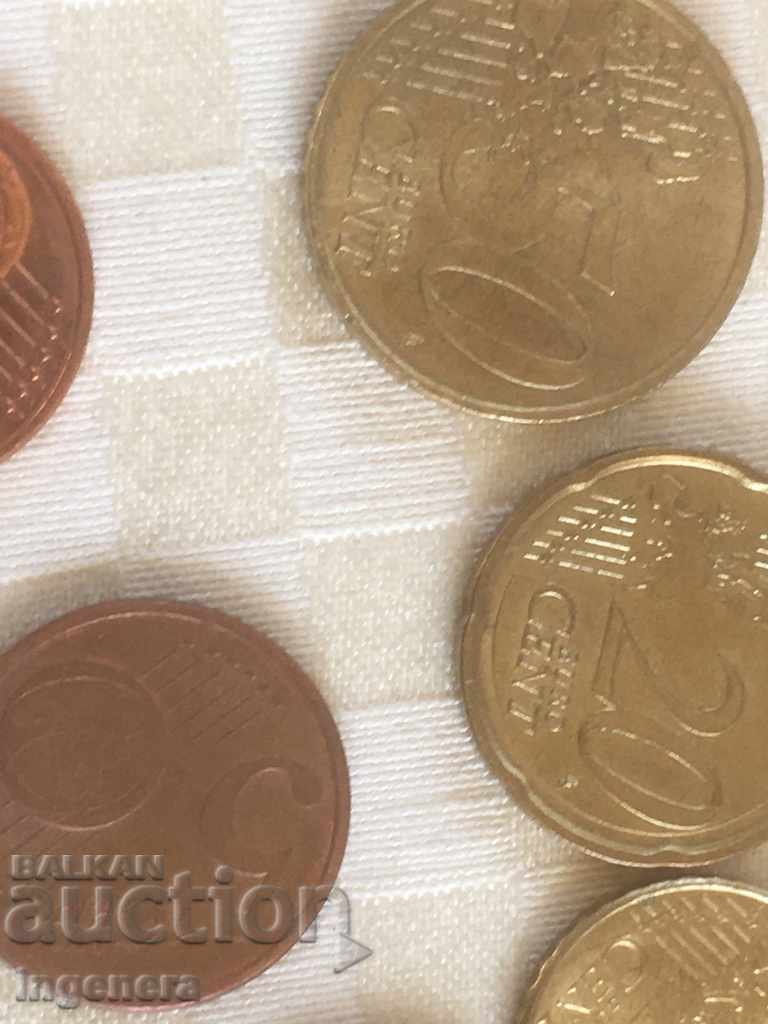 MONEDĂ MONEDE EUROCENT-12 BUC - 6