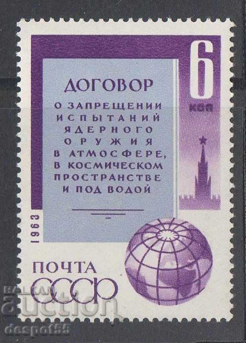 1963. ΕΣΣΔ. Συνθήκη για την απαγόρευση των πυρηνικών δοκιμών.