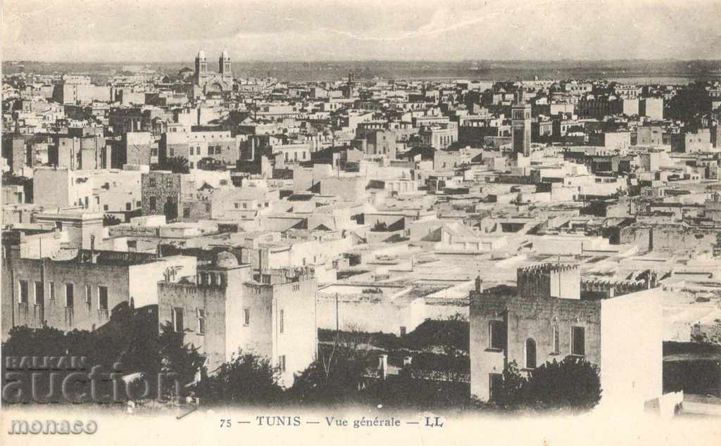 Παλιά καρτ ποστάλ - Τυνησία, γενική άποψη