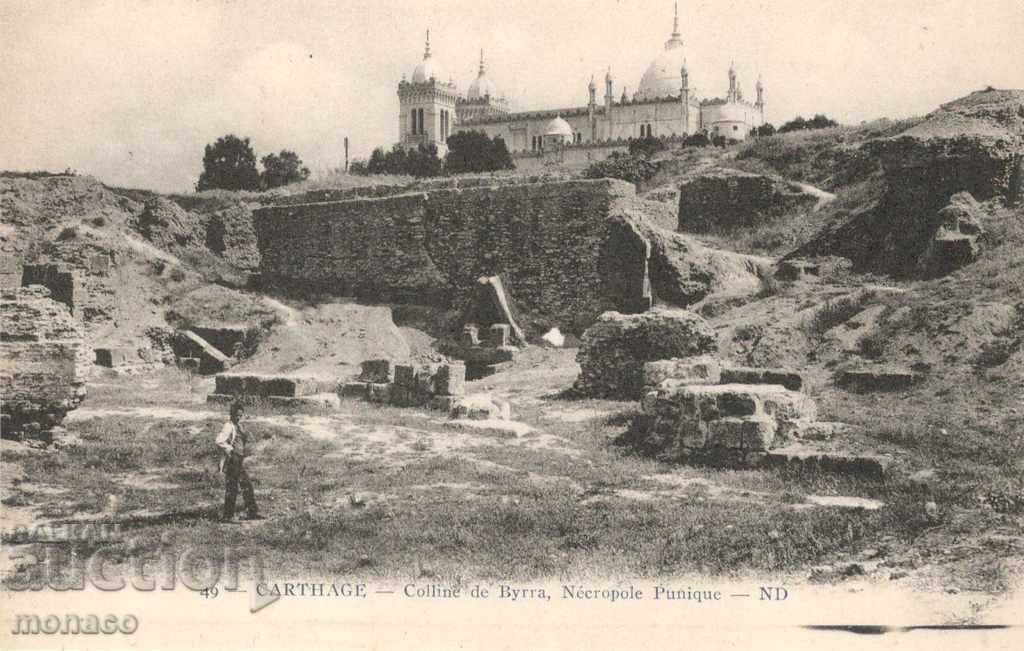 Old postcard - Carthage, Punic necropolis