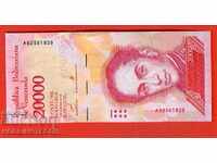 VENEZUELA VENEZUELA 20000 20 000 BANDĂ SUBȚIRE A 2017 NOU UNC