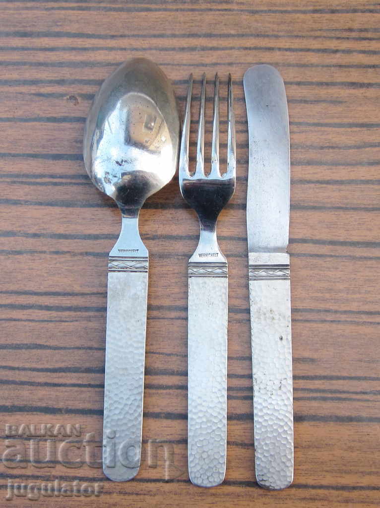 Auction WWII German military field cutlery set Auction WWII German military field cutlery set