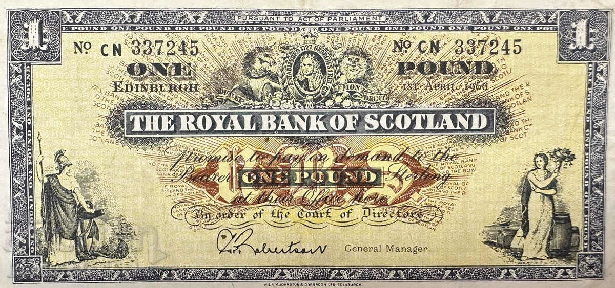 Scotland Royal Bank of Scotland 1966 Pick 325b Ref 7245