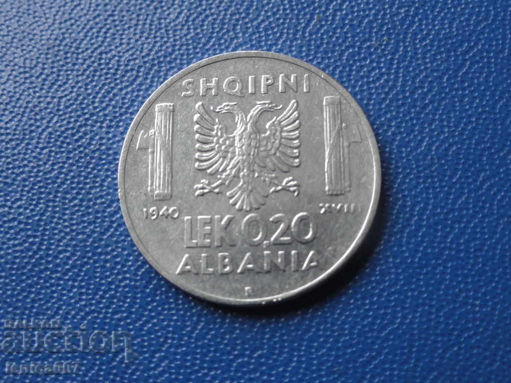 Albania 1940 - 0.20 Lek Albania 1940 - 0.20 Lek