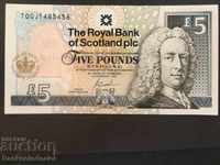 Scotland Royal Bank 5 Pounds 2002 Memorative Pick 362 Unc