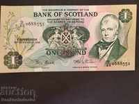 Scotland Bank of Scotland 1 Pound 1988 Pick 111 Ref 8551 Unc