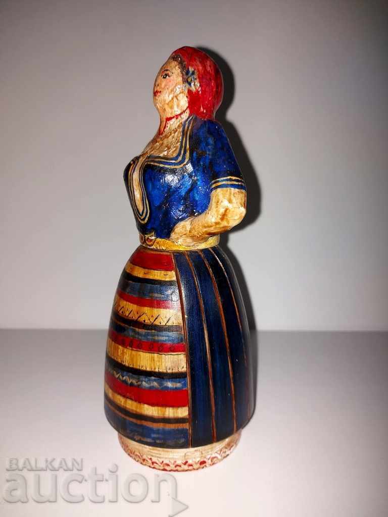 Delivery of KINGDOM OF BULGARIA RARE PERFECT WOODEN FIGURE GIRL Delivery of KINGDOM OF BULGARIA RARE PERFECT WOODEN FIGURE GIRL