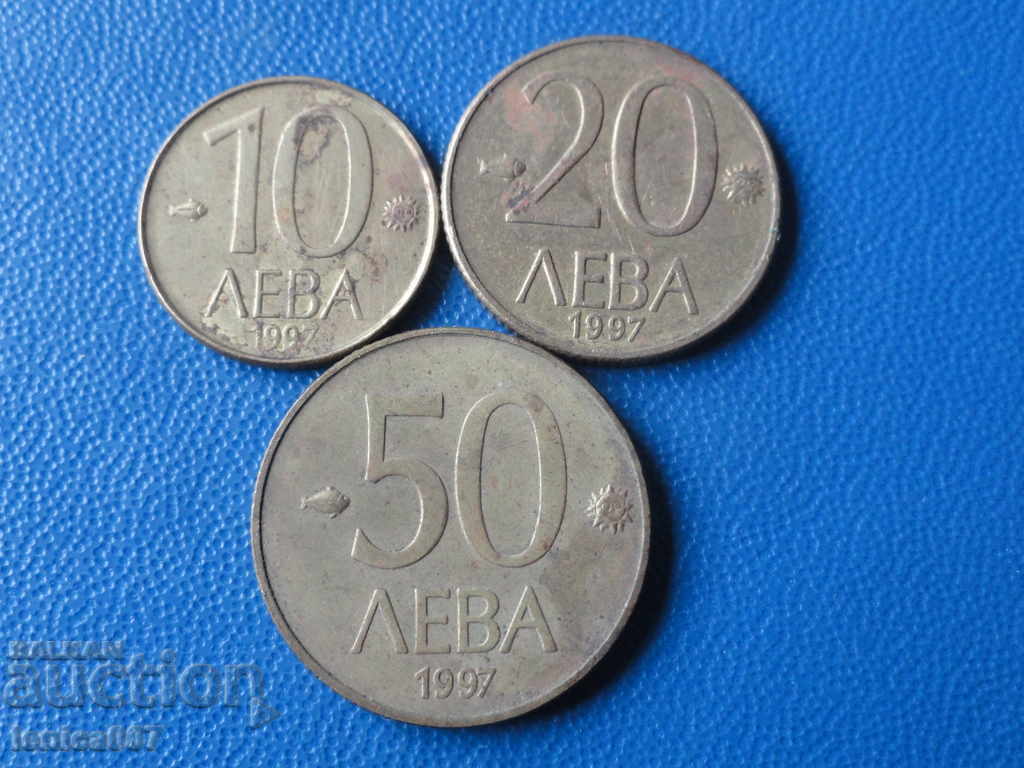 Bulgaria 1997 - 10, 20 și 50 BGN