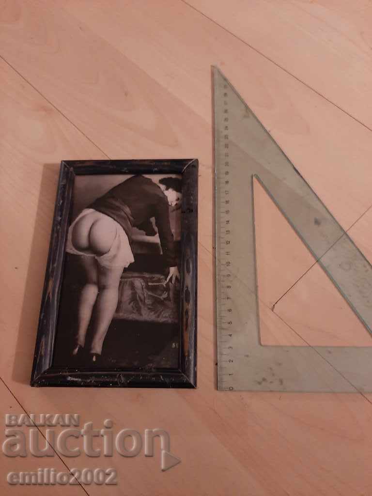Framed Picture - Old Reproduction Erotic