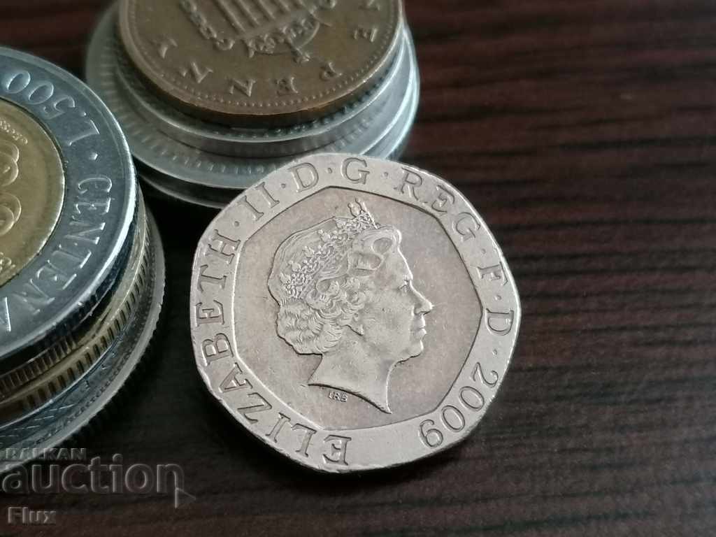 Coin - Great Britain - 20 pence 2009 with price 3.00 BGN | € 1.53 Coin - Great Britain - 20 pence 2009 with price 3.00 BGN | € 1.53