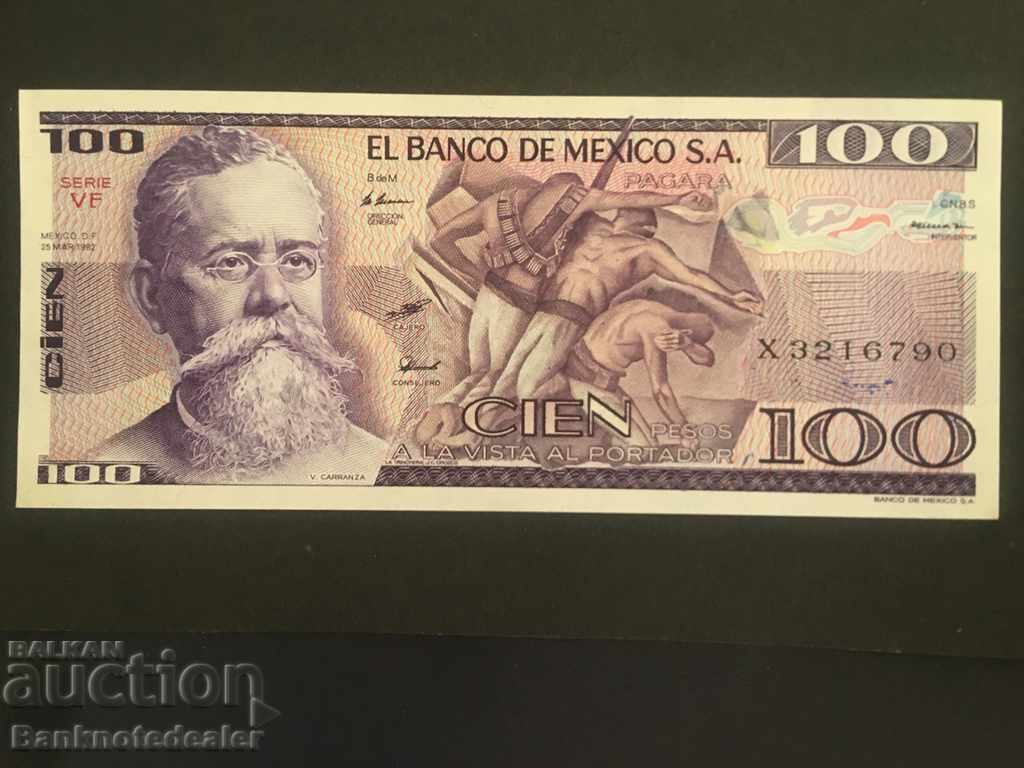 Mexico 100 pesos 1981 Pick 74a Ref 6770