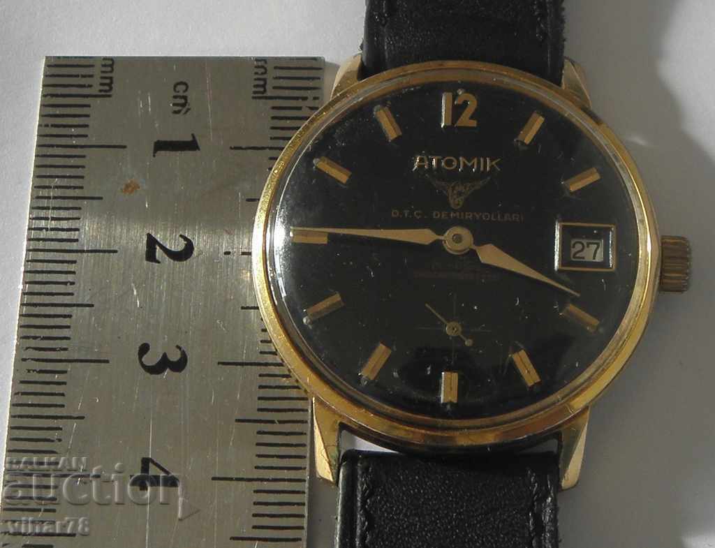 Delivery of MEN'S WATCH ATOMIK-ATOMIK-GOLTED