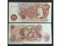 England 10 shillings 1966 J.S. Fforde Pick 373c Unc Ref 8955
