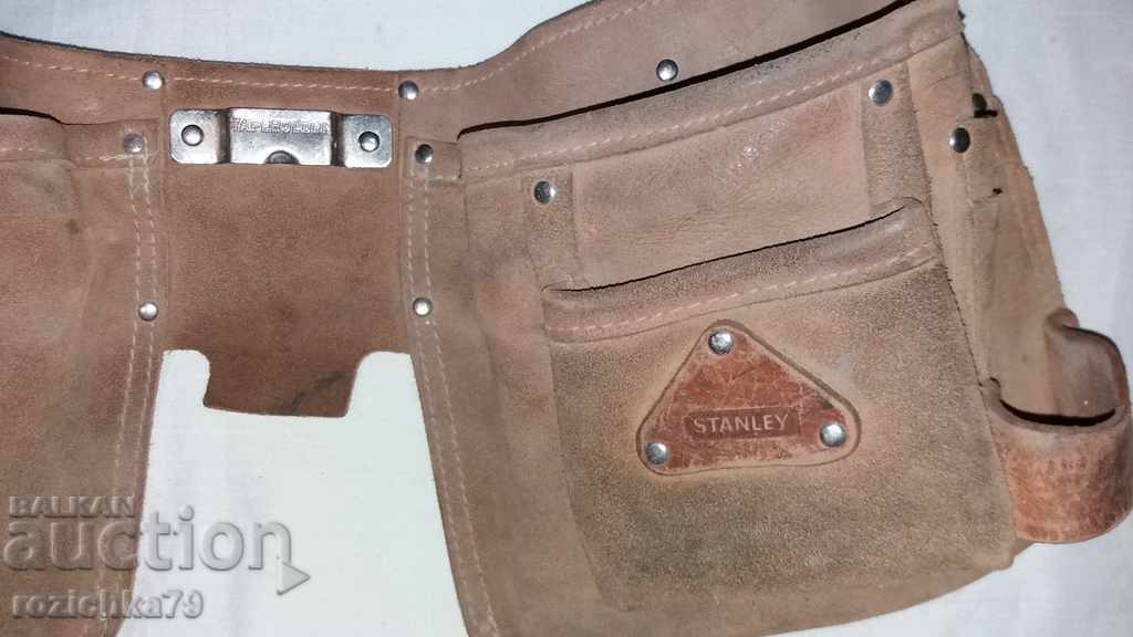 Work Tool Belt with Thick Leather Saddlebags--Stanley with price 50.00 BGN | € 25.56 Work Tool Belt with Thick Leather Saddlebags--Stanley with price 50.00 BGN | € 25.56