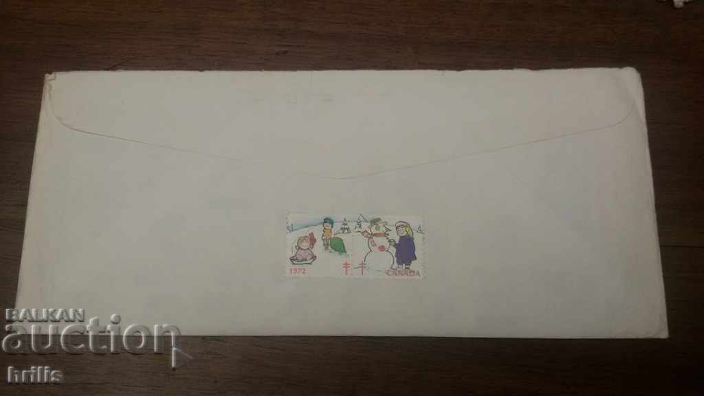 Auction POSTAL ENVELOPE TRAVELED FROM CANADA TO BULGARIA - CHRISTMAS 1972 Auction POSTAL ENVELOPE TRAVELED FROM CANADA TO BULGARIA - CHRISTMAS 1972