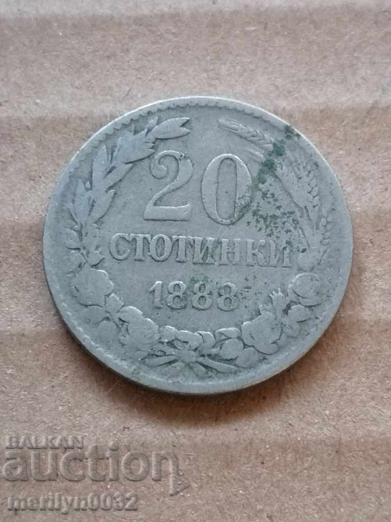 20 cenți 1888