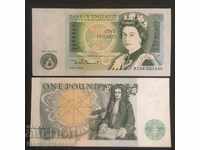 Anglia 1 Pound 1980 D.H.F. Somerset Ref 1096 Unc