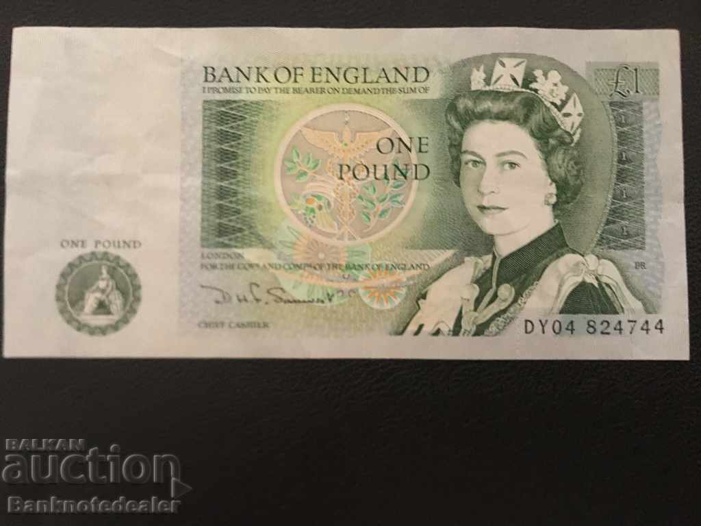 England 1 Pound 1980 D.H.F. Somerset Ref 4744