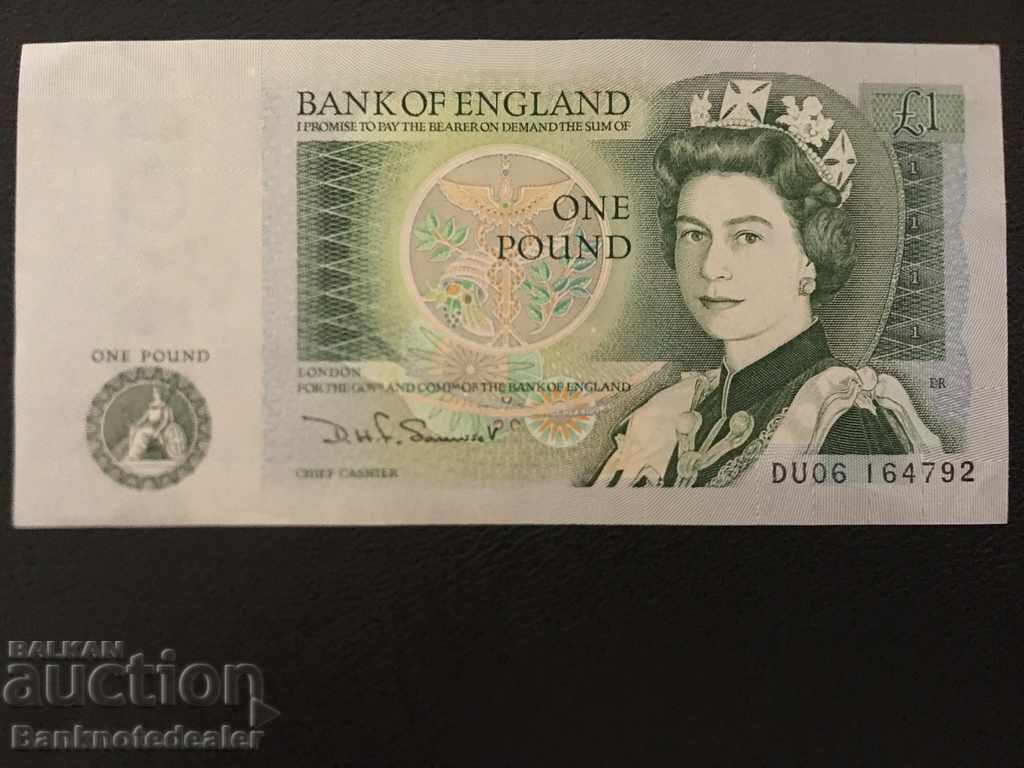 England 1 Pound 1980 D.H.F. Somerset Ref 4792