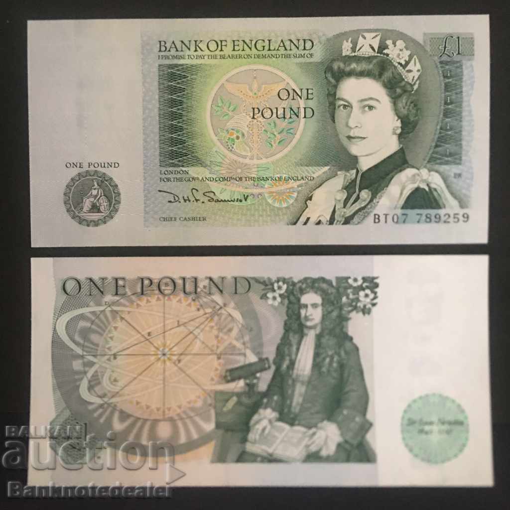 England 1 Pound 1980 D.H.F. Somerset Ref 9259 Unc