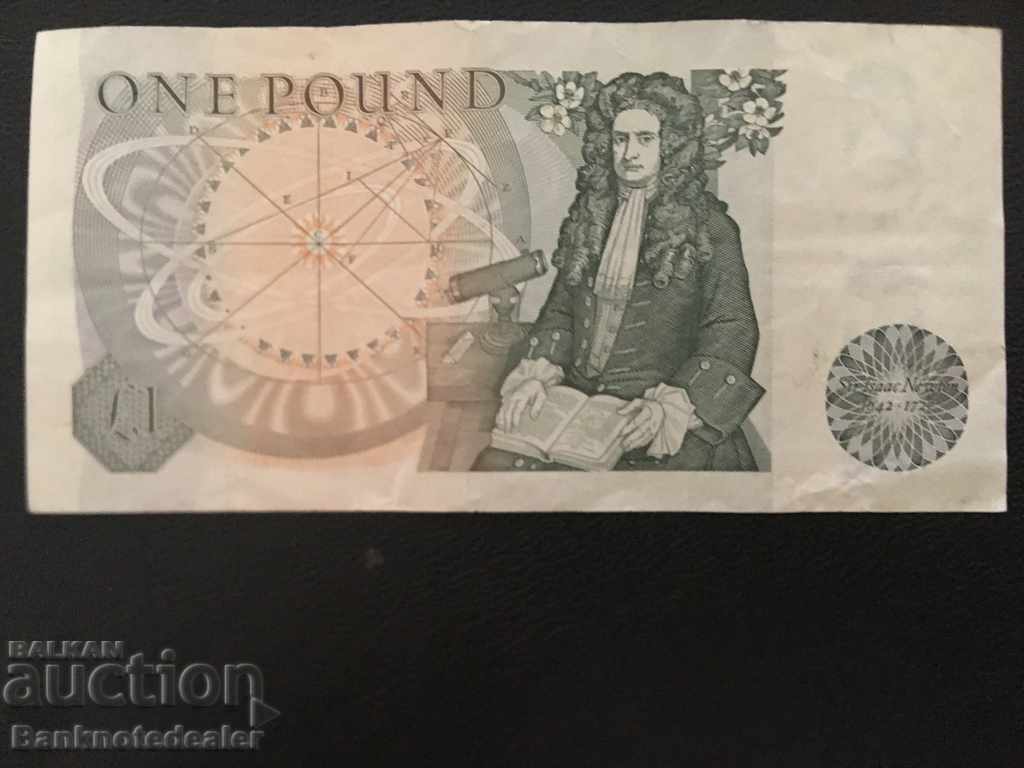 England 1 Pound 1978 J.B. Pick 377a Ref 6707 with price 8.00 BGN | € 4.09 England 1 Pound 1978 J.B. Pick 377a Ref 6707 with price 8.00 BGN | € 4.09